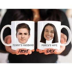 husband and wife mug, personalized photo mug for couples christmas gift, picture mug, couple mug, custom photo mug for h