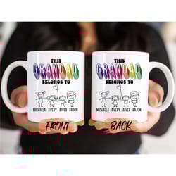 grandpa gift, this grandad belongs to mug for grandfathers birthday, grandpa mug, best grandpa, grandad gift for grandpa