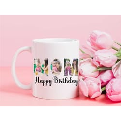 custom coffee mug, personalized mug with picture, photo collage mug, photo mug, picture mug, personalized photo gift, mo