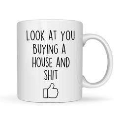 housewarming gift for women and men, housewarming mug, home owner gift, home owner mug, new house gift, new home gift, f