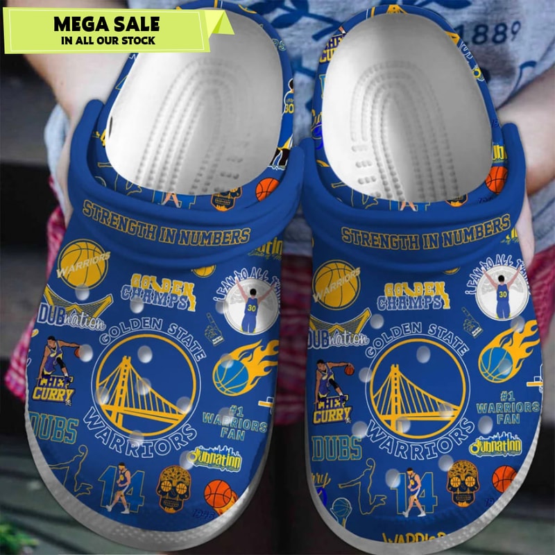 Golden State Warriors Basketball team NBA Sport Crocs Clogs Crocband Shoes Comfortable For Men Women and Kids.jpg