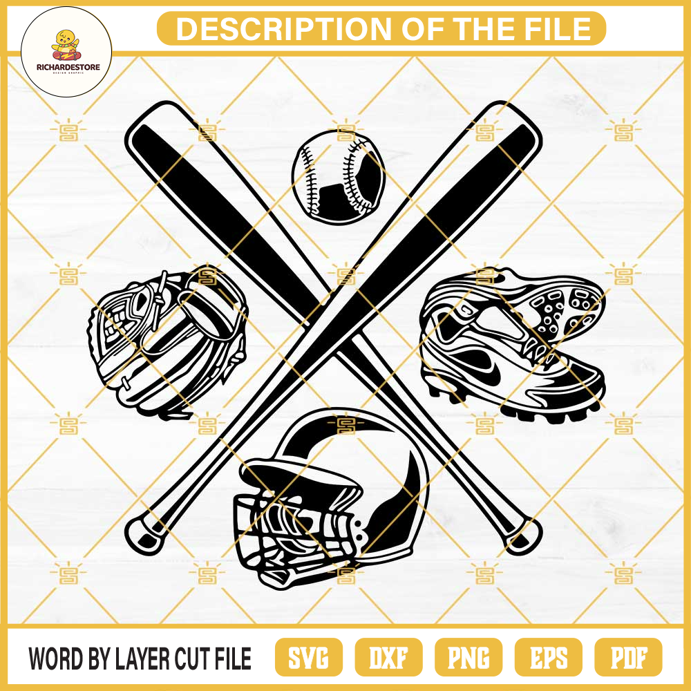 Baseball SVG, Baseball Cricut Silhouette, Baseball Cut File, Baseball Vector Clipart, Sport SVG.jpg
