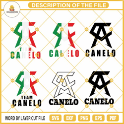 team canelo svg bundle, team canelo svg, canelo alvarez