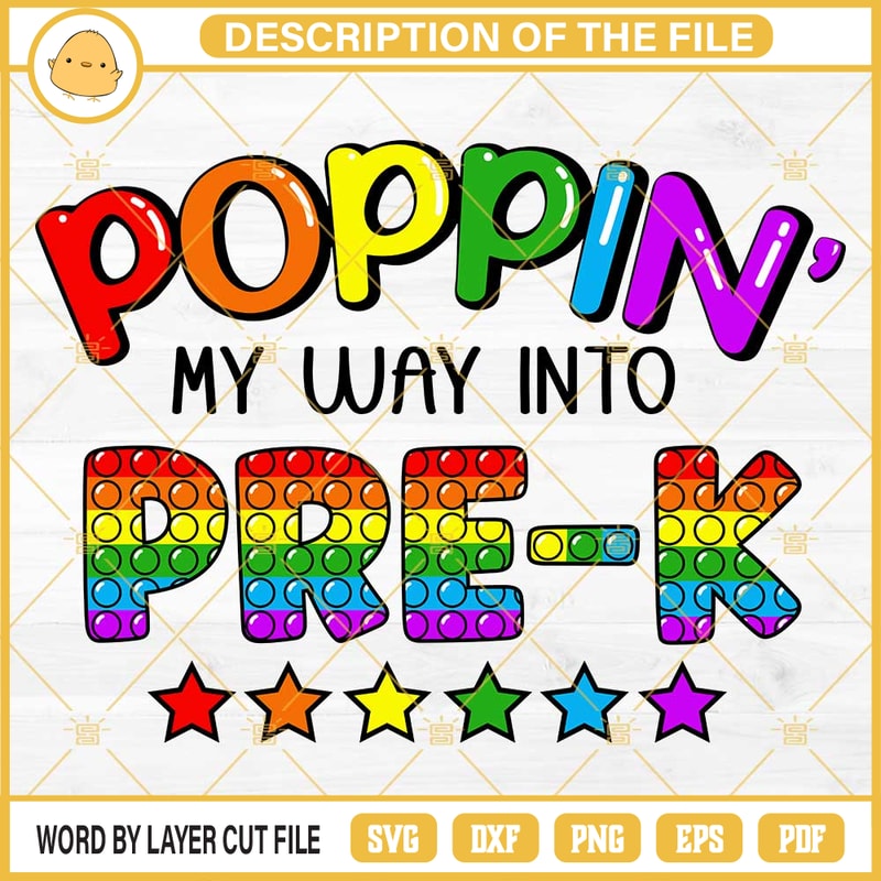Poppin My Way Into Pre K SVG, Pre K Back To School SVG PNG DXF EPS.jpg