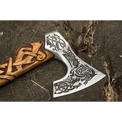 handmade viking double headed steel tomahawk axe hatchet hunting axe