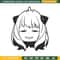 Anya meme Embroidery Design, Spy x family Embroidery, Embroidery File, Anime Embroidery, Anime shirt, Digital download.jpg