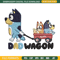 Dad wegon bluey Embroidery, Bluey cartoon Embroidery, Embroidery File, cartoon design, cartoon shirt, Digital download. 1.jpg