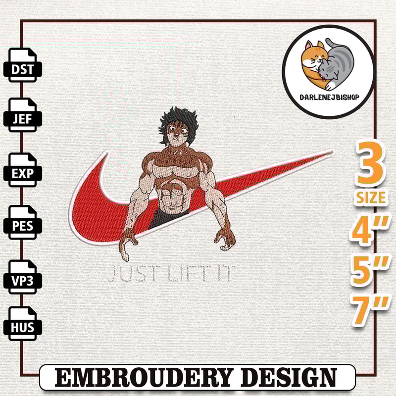 Nike Baki Anime Embroidery Design, Nike Anime Embroidery Design, Best Anime Embroidery Designs, Instant Download.jpg