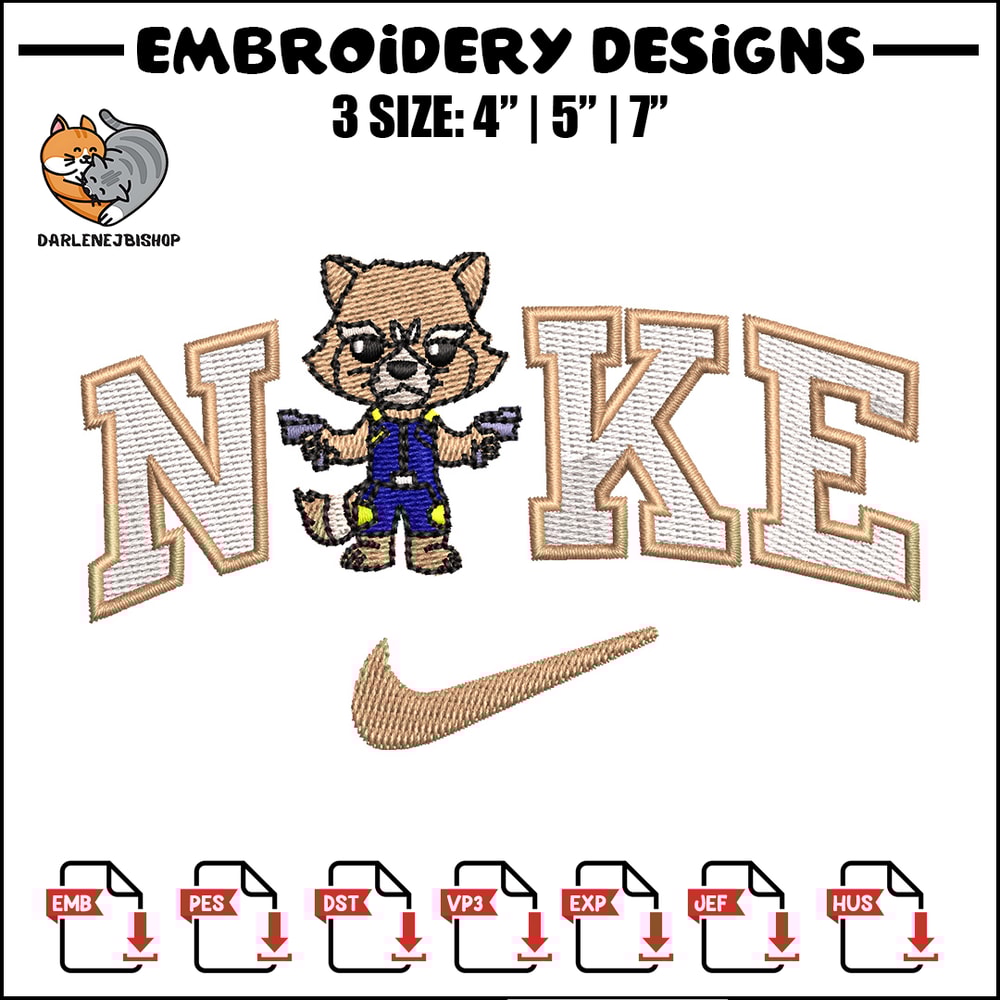 Cat x nike embroidery design, Cat cartoon embroidery, Nike design, Embroidery shirt, Embroidery file, Digital download.jpg