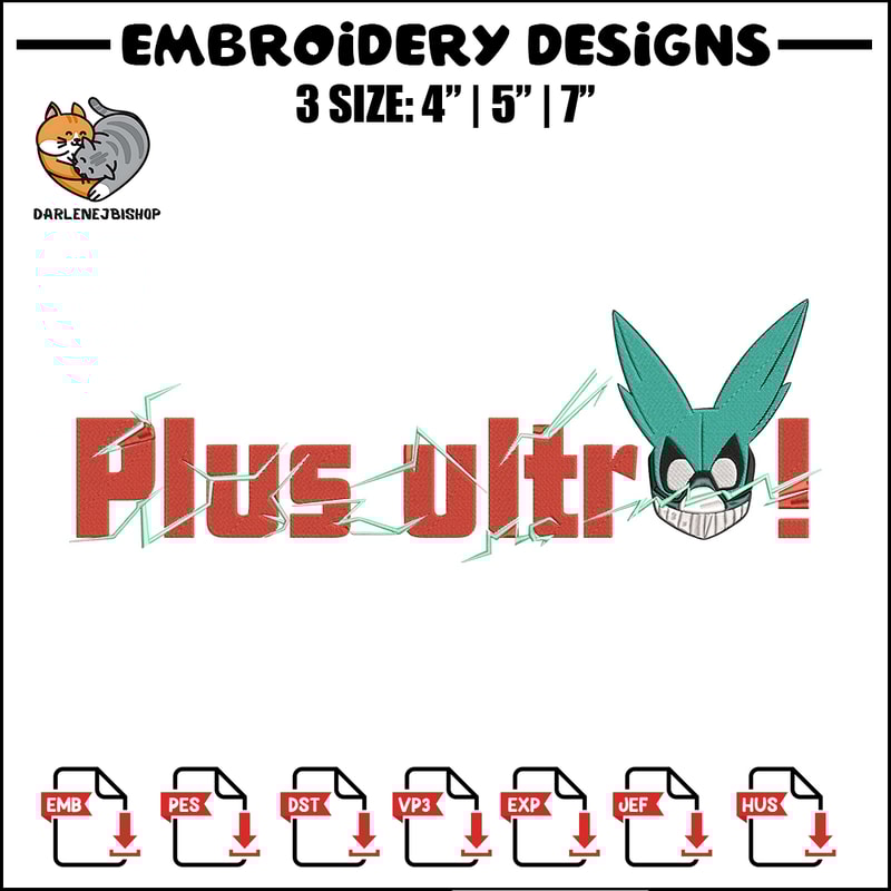 Deku logo Embroidery Design, My hero academia Embroidery, Embroidery File, Anime Embroidery,Anime shirt,Digital download.jpg