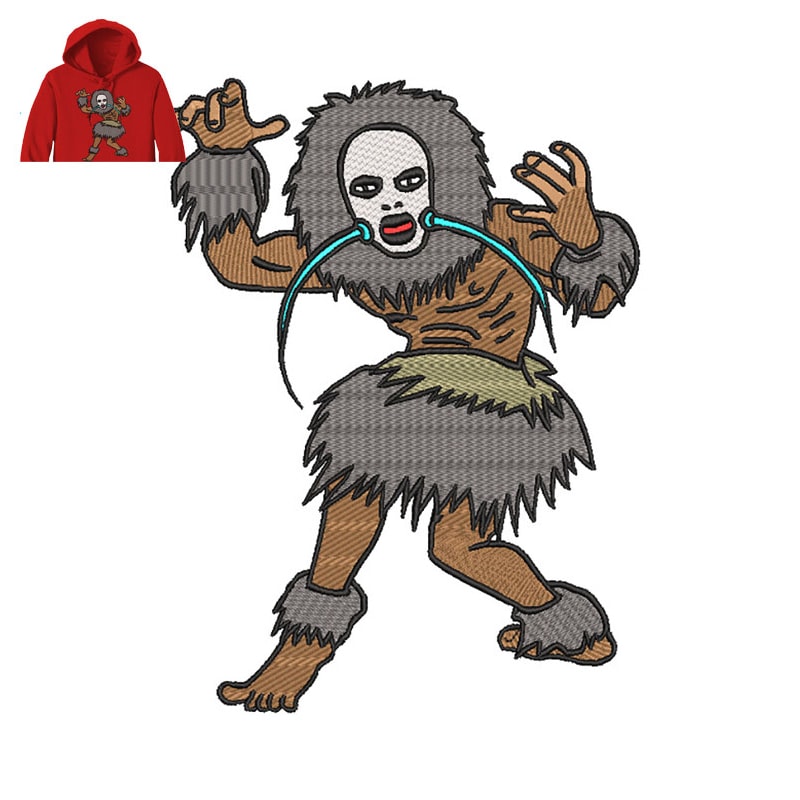 Cave man Embroidery logo for Hoodie..jpg