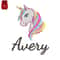 Cute Unicorn Embroidery logo for Bag..jpg