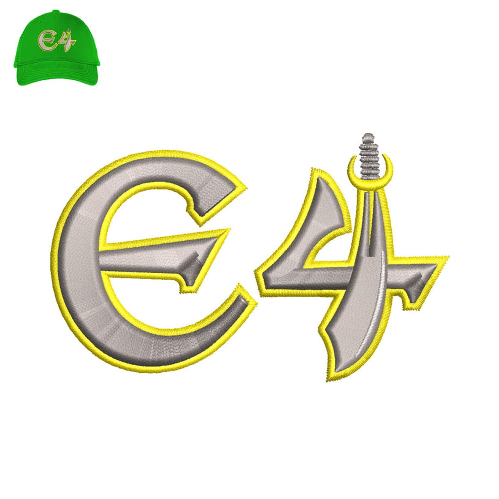 E4 Sword 3d Puff Embroidery logo for Cap..jpg