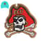 Ecu Skull Embroidery Logo For Cap..jpg