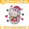 Hello Kitty Tumbler And Concha Cake Christmas Embroidery Design Files.jpg