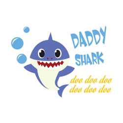 blue daddy shark doo doo doo svg, family svg, daddy shark svg, baby shark svg, daddy svg, dad svg, shark family svg, kid