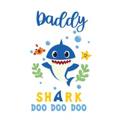 daddy shark doo doo doo svg, family svg, daddy shark svg, baby shark svg, daddy svg, dad svg, shark family svg, kid song
