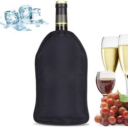 wine cooling holder ice bag, picnic beverage nylon wine cooler sleeve, soft drink rack bar tools for beer champagne