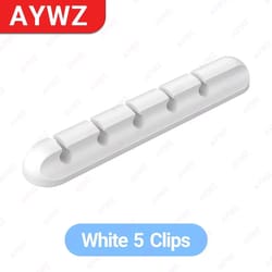 wire organizer for desktop, adhesive cable holder clips, usb charging cable and power cord management