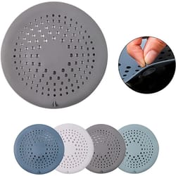 silicone sink strainer suit for bathtub, shower drain hair catcher, bathroom tub drain cover with suction cup