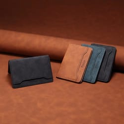 magnetic phone case credit card wallet, faux leather, strong magnet for secure id & credit card storage