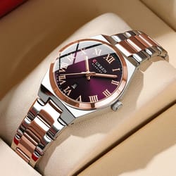ladies watches, waterproof fashion dress watch, stainless steel bracelet analog watch for women