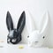 Cosplay Cartoon Bunny Mask Half-face Mask for Halloween Party and Birthday Decoration Supplies