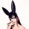 Cosplay Cartoon Bunny Mask Half-face Mask for Halloween Party and Birthday Decoration Supplies
