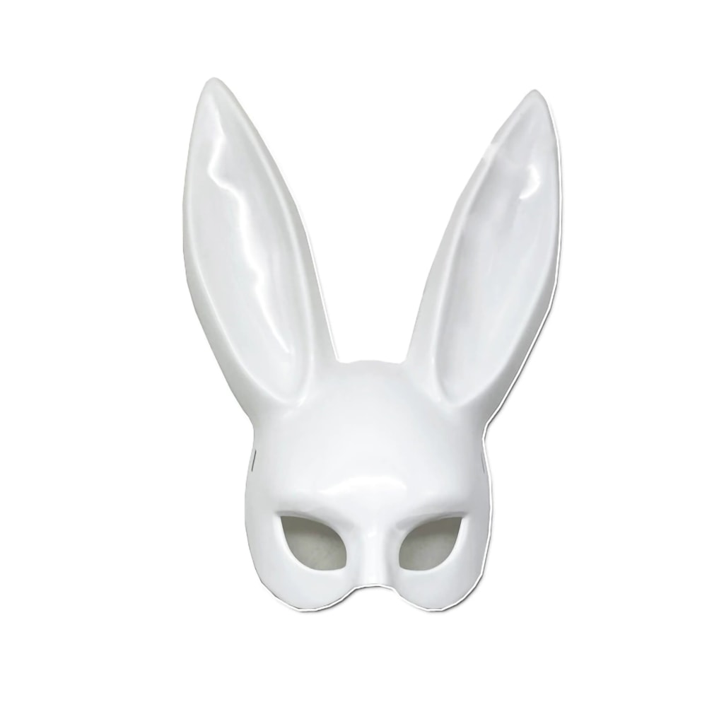 Cosplay Cartoon Bunny Mask Half-face Mask for Halloween Party and Birthday Decoration Supplies
