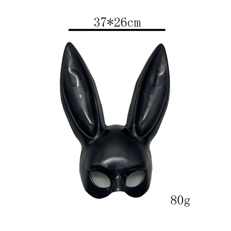 Cosplay Cartoon Bunny Mask Half-face Mask for Halloween Party and Birthday Decoration Supplies