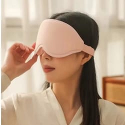 pressure free sleeping mask, light blocking capsule eye mask, summer soft 3d breathable sleep and sunshade