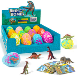 dinosaur bath bombs gift set, bath bombs for kids