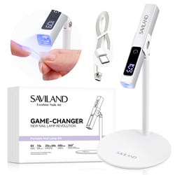 rechargeable uv led nail lamp, portable gel nails light with magnetic stand & lcd timer