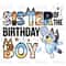 Bluey Sister of the Birthday Boy Clipart Elements, Letters Set, Blue Dog Sublimate Bday Party,1.jpg