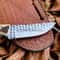 Cowboy Hunting Knife With Stag Antler Handle Western Style Bushcraft Knife With Leather Sheath Ru 3