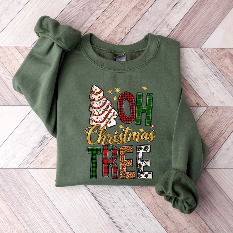 OH Christmas Tree Cake Sweatshirt,Christmas Tree Cake Lover Sweater,Christmas Plaid Leopard Pattern Tree Shirt,Oh Christmas Tree Cake Outfit.jpg