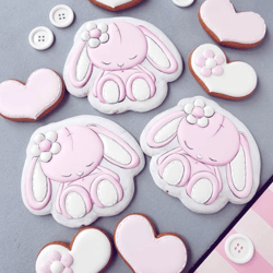 cute bunny cookie cutters custom stamp cookie cutters for cake topper gingerbread decor sugar cookies 3d cookie cutters