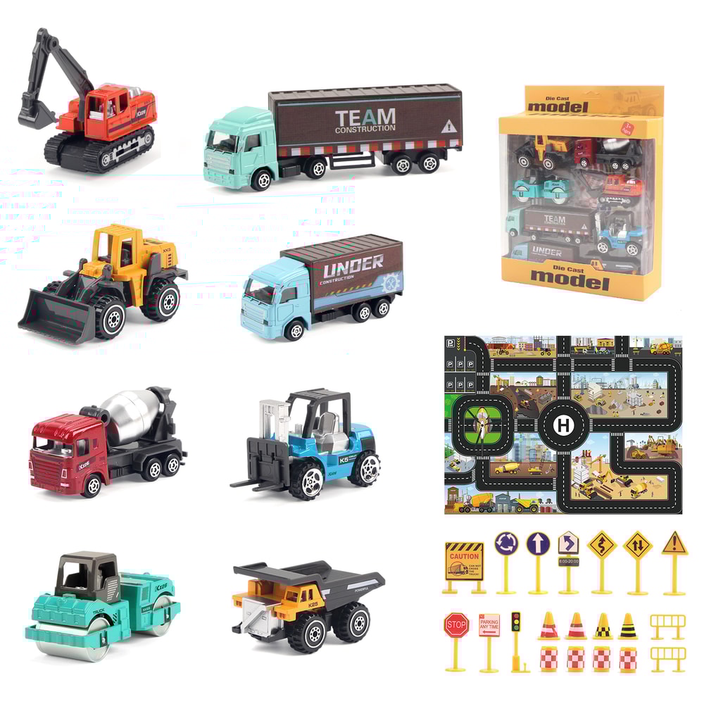 Alloy Engineering Truck Toy Car Durable Construction Vehicle Set for Kids | Excavator, Loader & Tractor Toys for kids