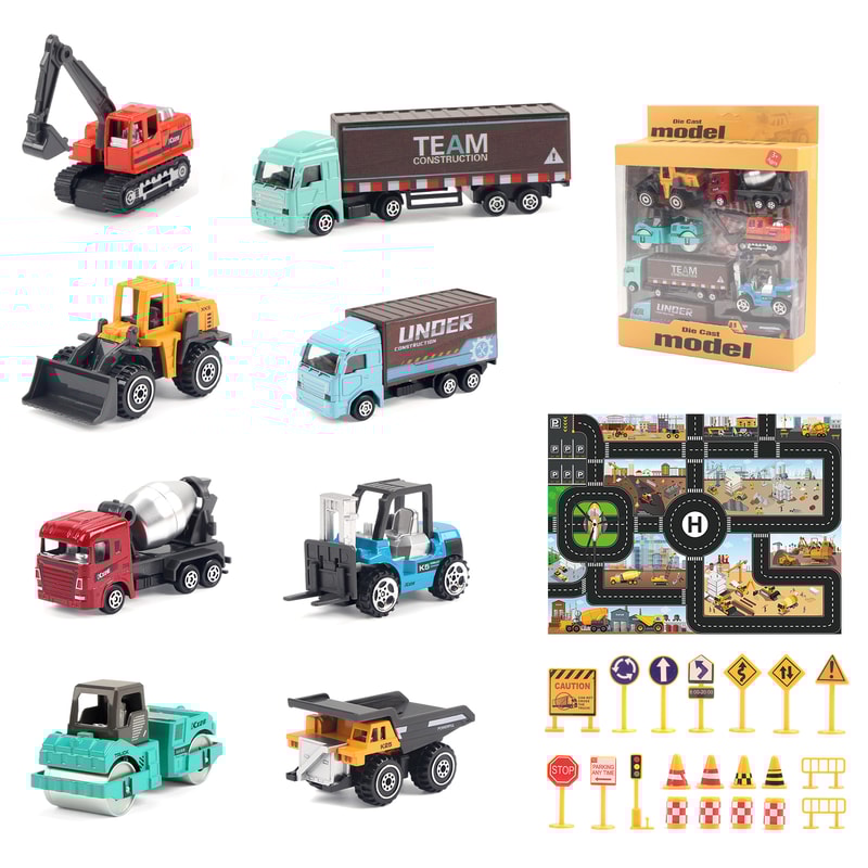 Alloy Engineering Truck Toy Car Durable Construction Vehicle Set for Kids | Excavator, Loader & Tractor Toys for kids