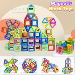 magnetic building blocks, medium size stem toys for kids, educational magnet construction set for creative learning
