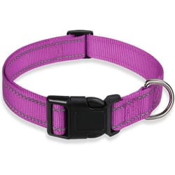 reflective dog collar strap, adjustable safety nylon pet collar with traction rope, suitable for small and medium sized