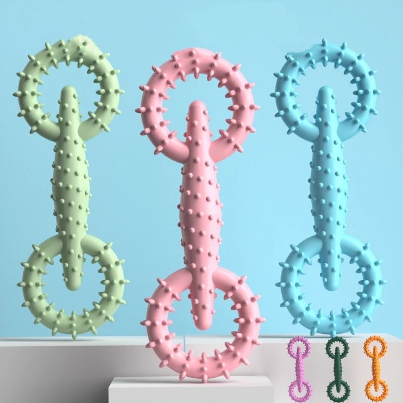 Dog Pull Ring Puppy Chewing Toy Indestructible Pet Pull Ring Toys Interactive Puppy Chew Toy For Bo 3