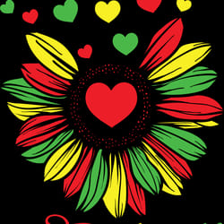 sunflower fist juneteenth svg, juneteenth svg, black girl svg, african american svg, black history svg, digital download
