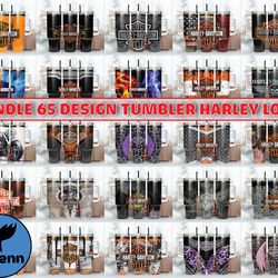 Bundle 65 Design Tumbler Harley Logo, Harley Tumbler Wrap, Harley Davidson Logo, Design 65