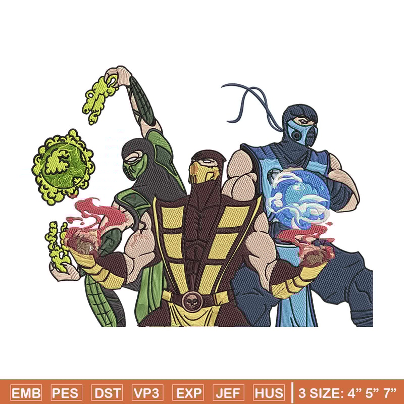 Mortal Kombat Ninja Embroidery Design, Mortal Embroidery, Embroidery File, Anime Embroidery,Anime shirt,Digital download.jpg