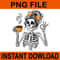 Skeleton Messy Bun Coffee Halloween PNG 0