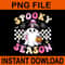 Groovy Retro Spooky Season Retro Ghost Halloween PNG 0