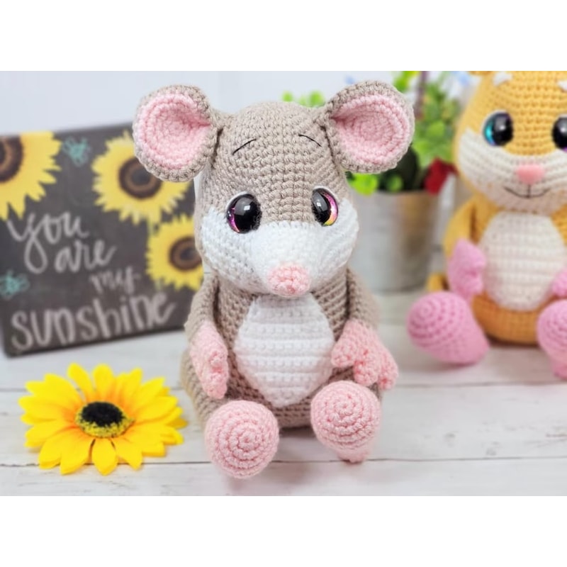Hamstie The Hamster And Mac N Cheese The Mouse Crochet Pattern PDF Crochet Pattern 5