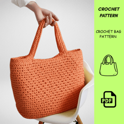 crochet bag pattern xxl tote – pdf crochet pattern for large handmade bag – beginner-friendly