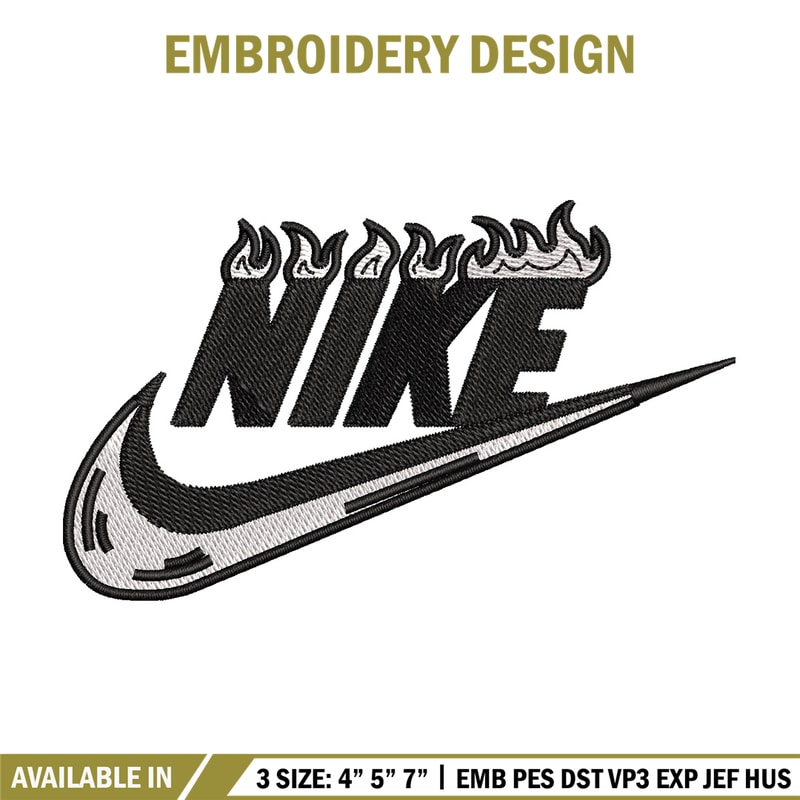 Nike flame embroidery design, Flame embroidery, Nike design, Embroidery shirt, Embroidery file, Digital download.jpg